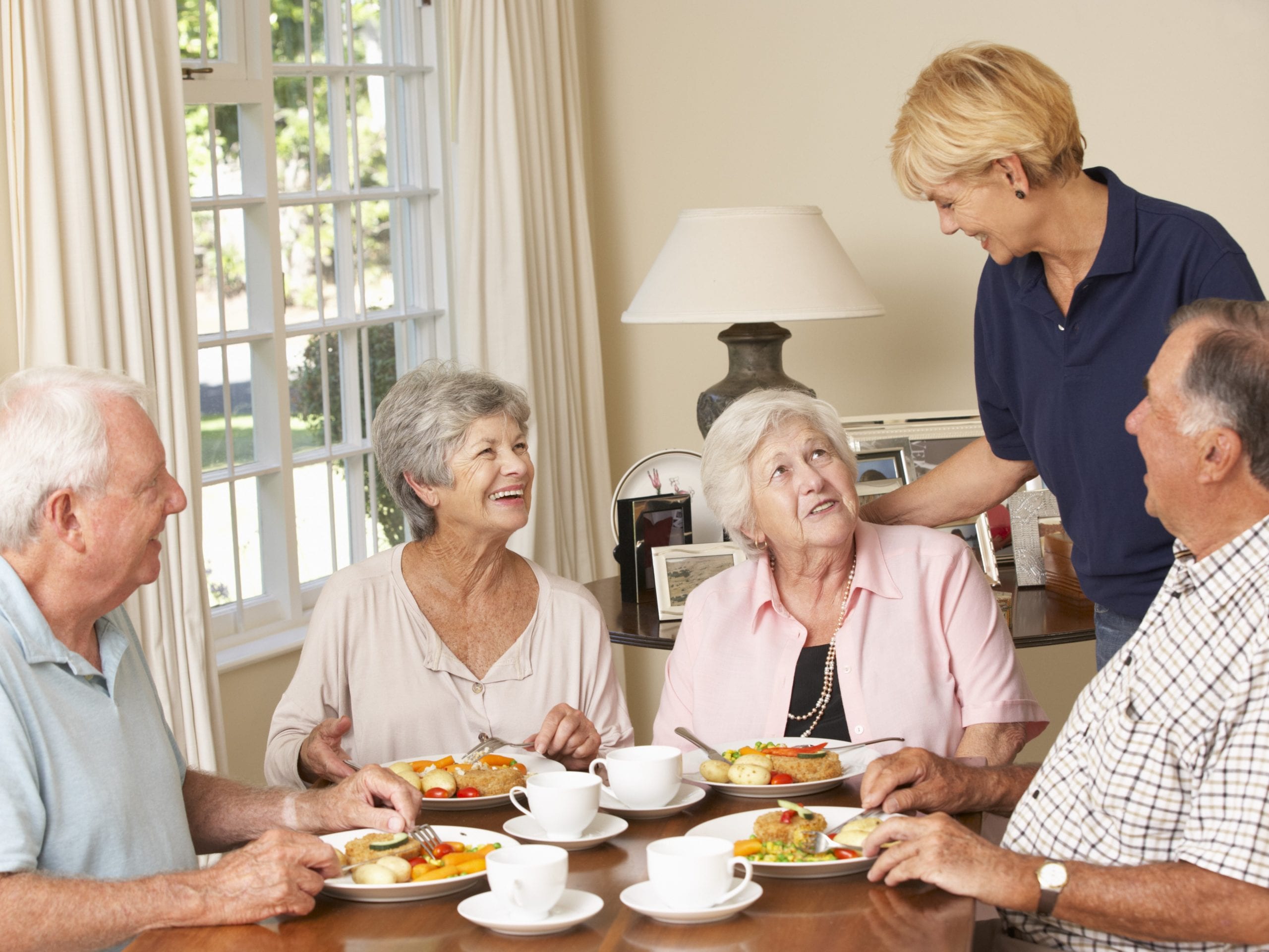 Residents in care home in Scissett, Huddersfield