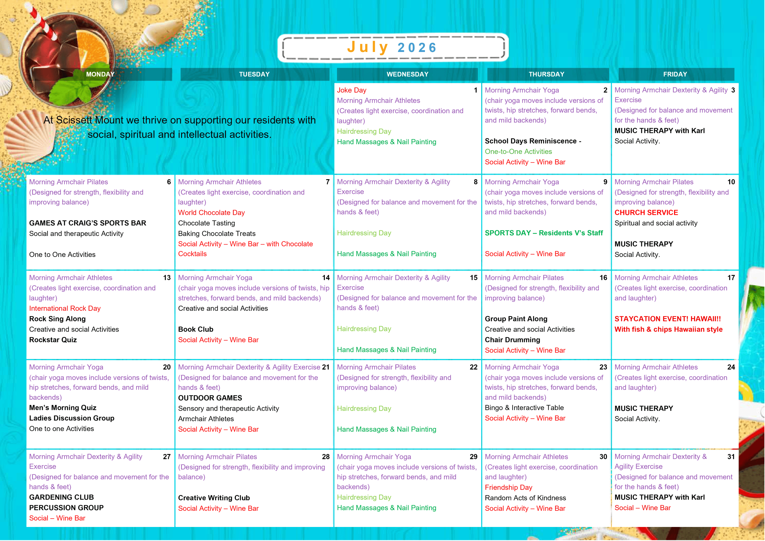 July Activities